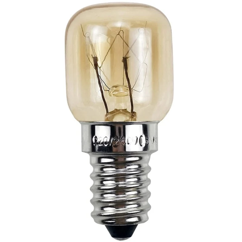 220 V Hochtemperatur-Glühbirne, 15 W, 25 W, E14, 300 Grad, Mikrowellenherd-Glühbirne, Wolfram-Glühlampe, Dampfgarer-Glühbirne, Salz-Glühbirne