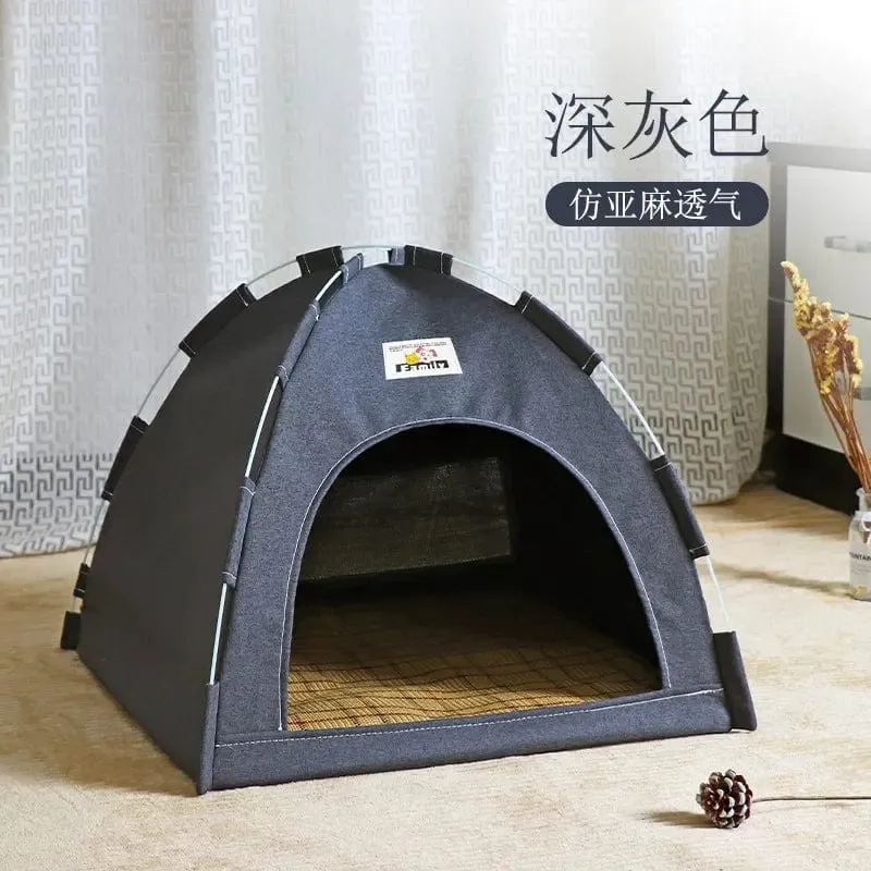 PUPCA Haustier-Katzenzelt, Höhlenhütte, Katzenschlafhaus für Kätzchen, Welpen, Laufstall, Käfig, Korb, Katzennesk, Zwinger, kleines Hundehaus, Bett, Chihuahua