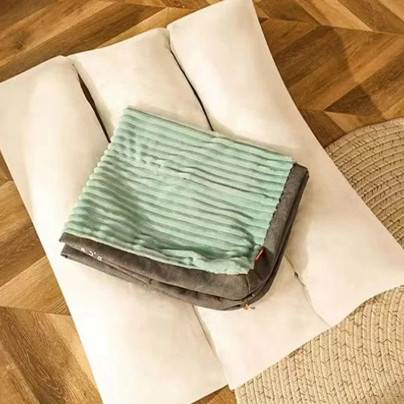 Großes Hundebett, weiche, dicke Cord-Schlafmatte für Haustiere, rutschfest, übergroße Haustierhütte, warm, abnehmbares Hundesofa, Heimtierbedarf