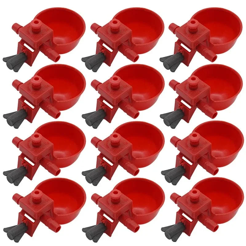 5/10 Sets Hühner-Wassernapf, Hühner, Wachteln, Vögel, Trinkschalen, Wasser für Hühnerstall, Küken, Nippeltränken, Geflügel, Nutztiere