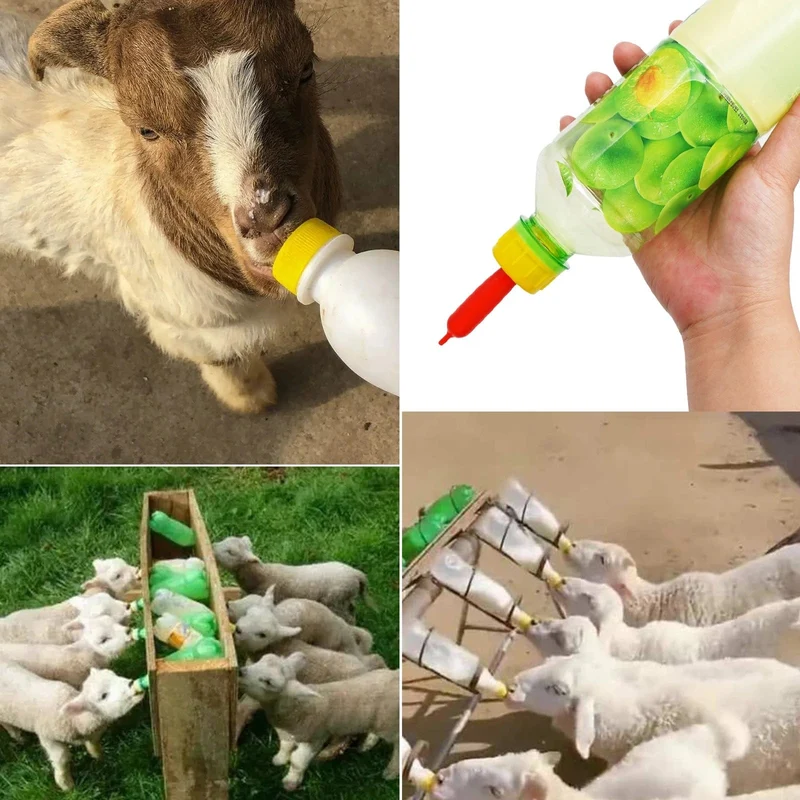 5 Stücke Lamm Welpen Nippel Kunststoff Verbinden mit Sprite Cola Flasche Milch Trinken Weiche Gummi Schnuller Zitzen Feed Waisen Welpen
