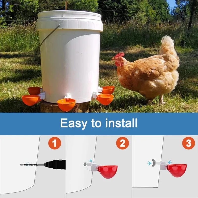 5/10PCS Automatische Huhn Wasser Feeder Trinkbecher Geflügel Kit für Küken Ente Gans Türkei Wachtel Fütterung & bewässerung Supplie