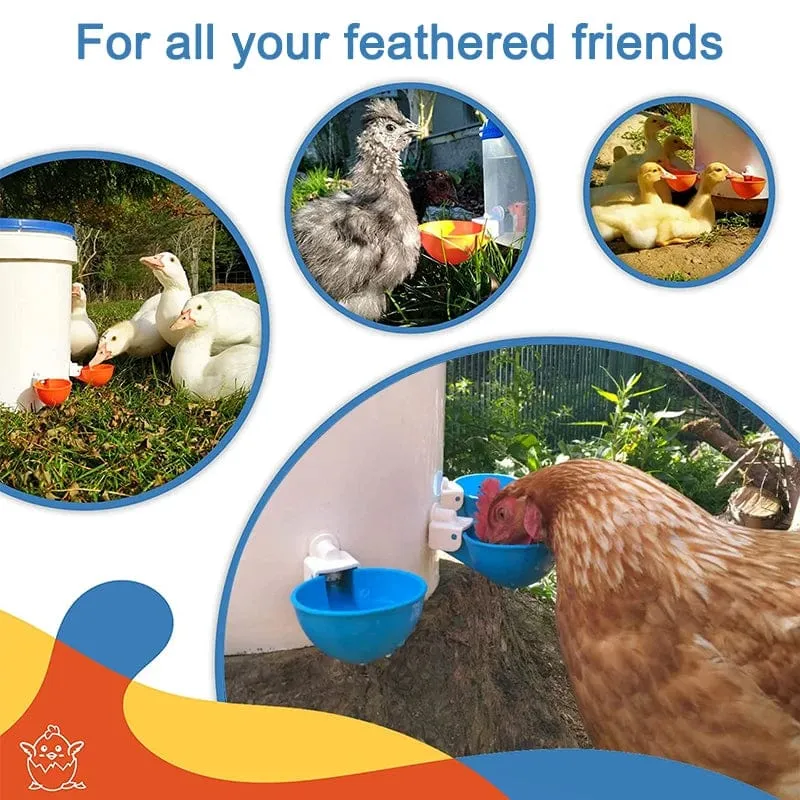 5/10PCS Automatische Huhn Wasser Feeder Trinkbecher Geflügel Kit für Küken Ente Gans Türkei Wachtel Fütterung & bewässerung Supplie