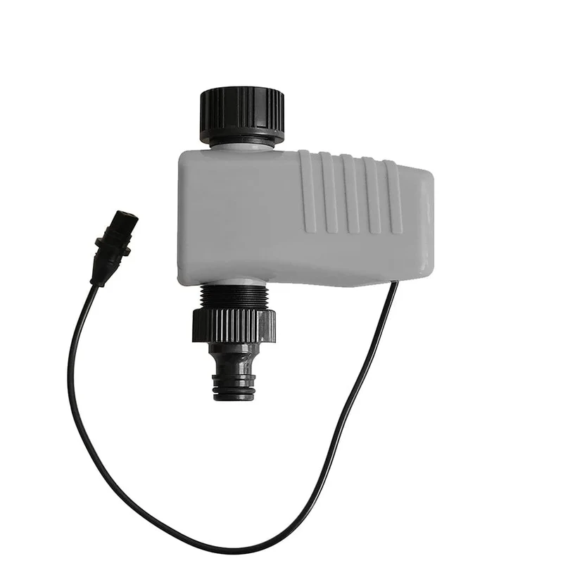 Automatischer 4-Zonen-LCD-Display-Bewässerungstimer, Bewässerungssystem, Gartenwasser-Timer-Controller mit 2 Magnetventilen