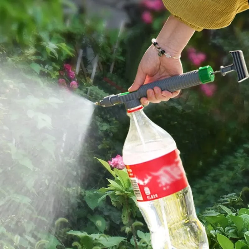 Gartenbewässerungssprüher Getränkeflaschen-Gießkanne Hochdruck Kleiner manueller Druck Einstellbarer Sprühkopf