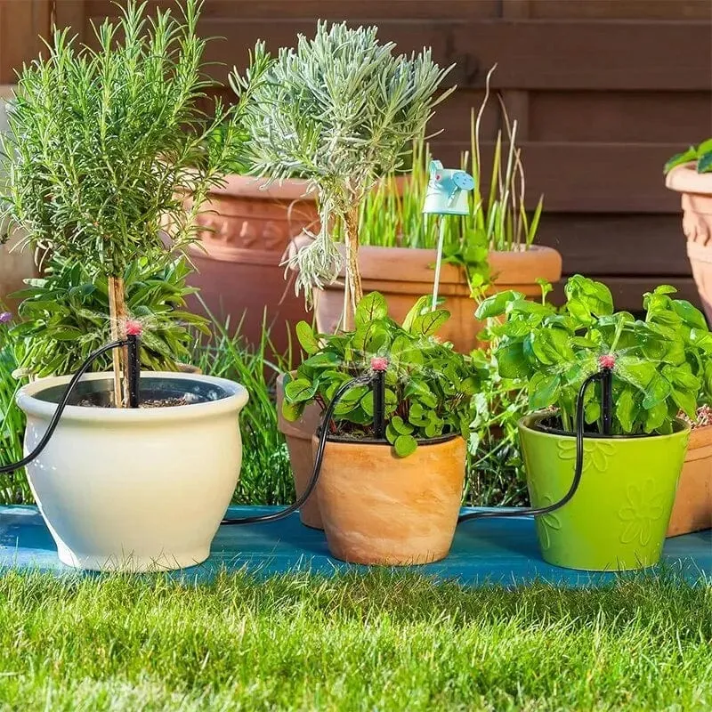 Tropfbewässerungssystem, Pflanzenbewässerungsset, Bewässerungssets, einstellbare Tropfer für die Bewässerung, Mikro-Gartenbewässerungssystem