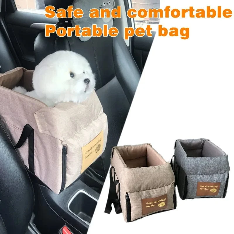 Tragbarer Haustier-Autositz, zentrale Sicherheit, für Reisen, Katzen, Hundebett, Transport, Hundeträger, Schutz, Hundetaschen, für mittlere/kleine Hunde, Katzen