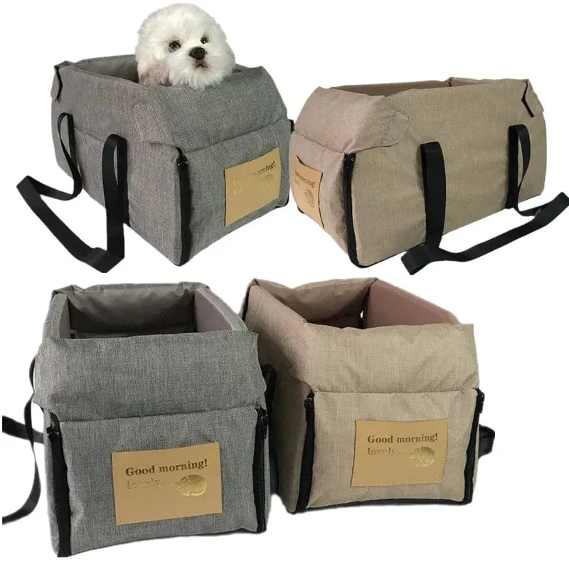 Reise Katze Hund Bett Transport Tragbare Auto Zentrale Sicherheit Haustier Sitz Katze Hund Träger Schutz Für mittlere/kleine hund Tasche Zubehör