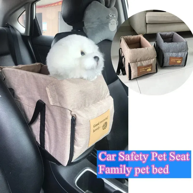 Reise Katze Hund Bett Transport Tragbare Auto Zentrale Sicherheit Haustier Sitz Katze Hund Träger Schutz Für mittlere/kleine hund Tasche Zubehör