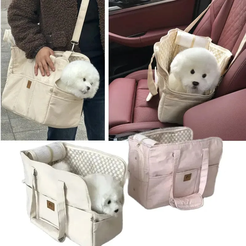 Tragbare Hundetasche Haustier Katze Schulter Handtasche Autositz sichere Reise Chihuahua Hundebedarf Geeignet für kleine Hunde Hundeträger