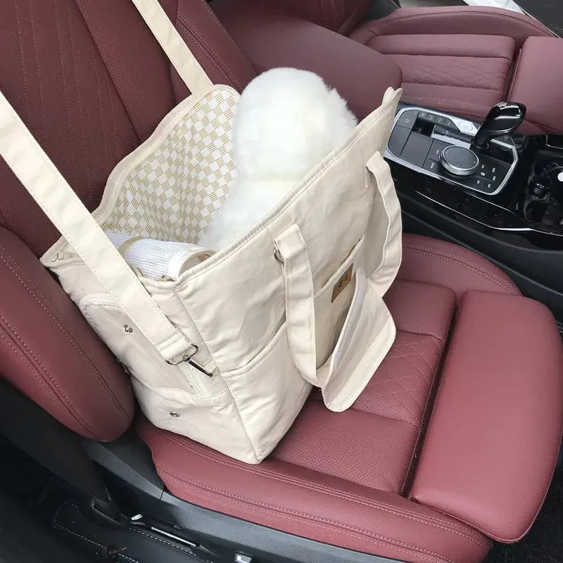 Tragbare Hundetasche Haustier Katze Schulter Handtasche Autositz sichere Reise Chihuahua Hundebedarf Geeignet für kleine Hunde Hundeträger