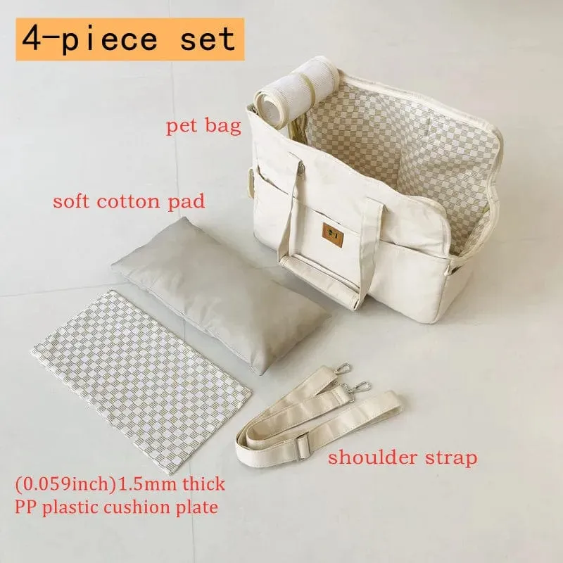 Tragbare Hundetasche Haustier Katze Schulter Handtasche Autositz sichere Reise Chihuahua Hundebedarf Geeignet für kleine Hunde Hundeträger