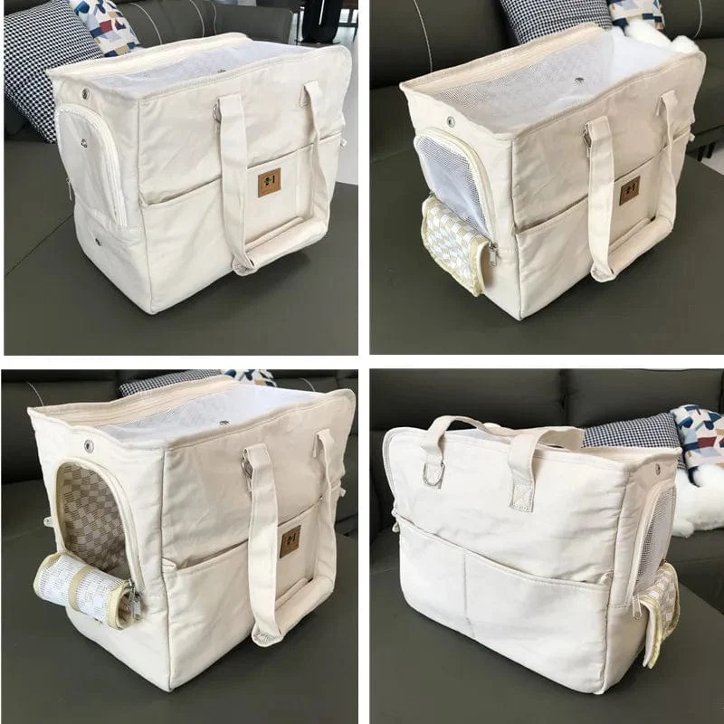 Tragbare Hundetasche Haustier Katze Schulter Handtasche Autositz sichere Reise Chihuahua Hundebedarf Geeignet für kleine Hunde Hundeträger
