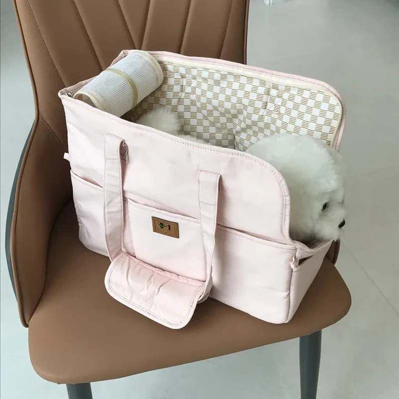 Tragbare Hundetasche Haustier Katze Schulter Handtasche Autositz sichere Reise Chihuahua Hundebedarf Geeignet für kleine Hunde Hundeträger