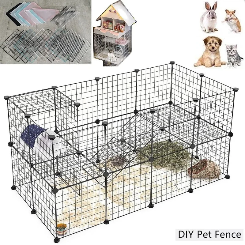 DIY Tier Käfig Faltbare Haustier Hunde Laufstall Kiste Zaun Welpen Zwinger Haus Übung Training Käfig Welpen Kätzchen Raum Hund supplie