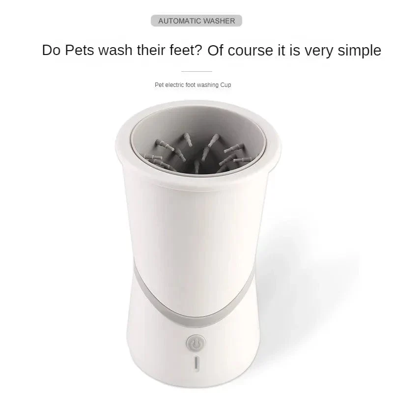 USB Pet Vollautomatischer Fußwaschbecher für Hunde- und Katzenpfoten, praktisches Reinigungs- und Schönheitsgerät für Golden Retriever Teddy