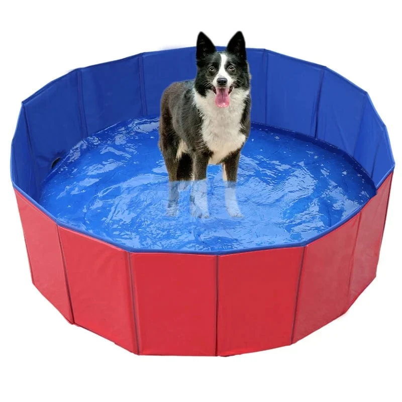 Faltbare Hundebadewanne, tragbares Badebecken für Katzenwelpen, geeignet für Kinderschwimmbecken im Innen- und Außenbereich, Sommerhaushalt