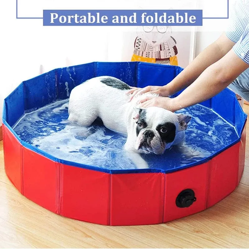 Faltbare Hundebadewanne, tragbares Badebecken für Katzenwelpen, geeignet für Kinderschwimmbecken im Innen- und Außenbereich, Sommerhaushalt