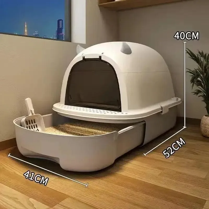 Großraum-Katzentoilette, vollständig geschlossene Mehrzweck-Katzentoilette, Spritzschutz, Sand, Deodorant, Arenaros Para Gato, Katzenzubehör
