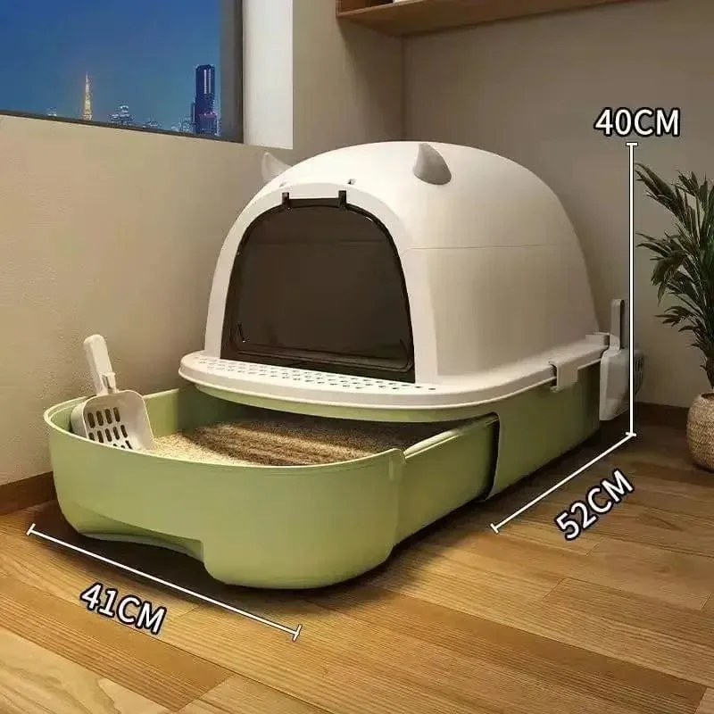 Großraum-Katzentoilette, vollständig geschlossene Mehrzweck-Katzentoilette, Spritzschutz, Sand, Deodorant, Arenaros Para Gato, Katzenzubehör