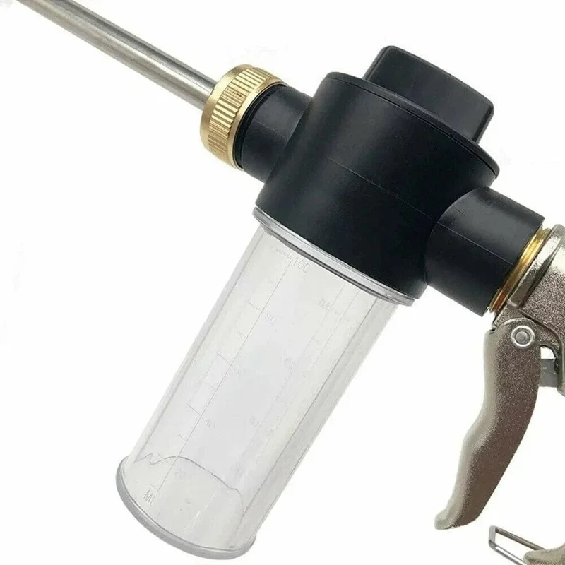 Hochdruck-Autowaschschaumtöpfe Lanzen Bewässerungswerkzeuge Einstellbarer Metallsprinkler Gartenbewässerungsschlauch Sprinkler