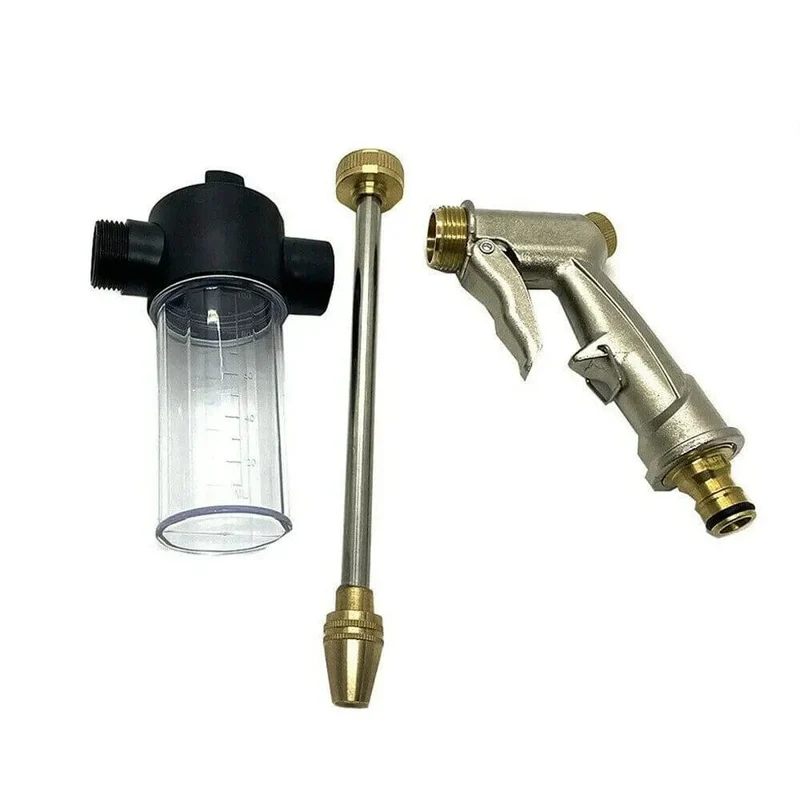 Hochdruck-Autowaschschaumtöpfe Lanzen Bewässerungswerkzeuge Einstellbarer Metallsprinkler Gartenbewässerungsschlauch Sprinkler