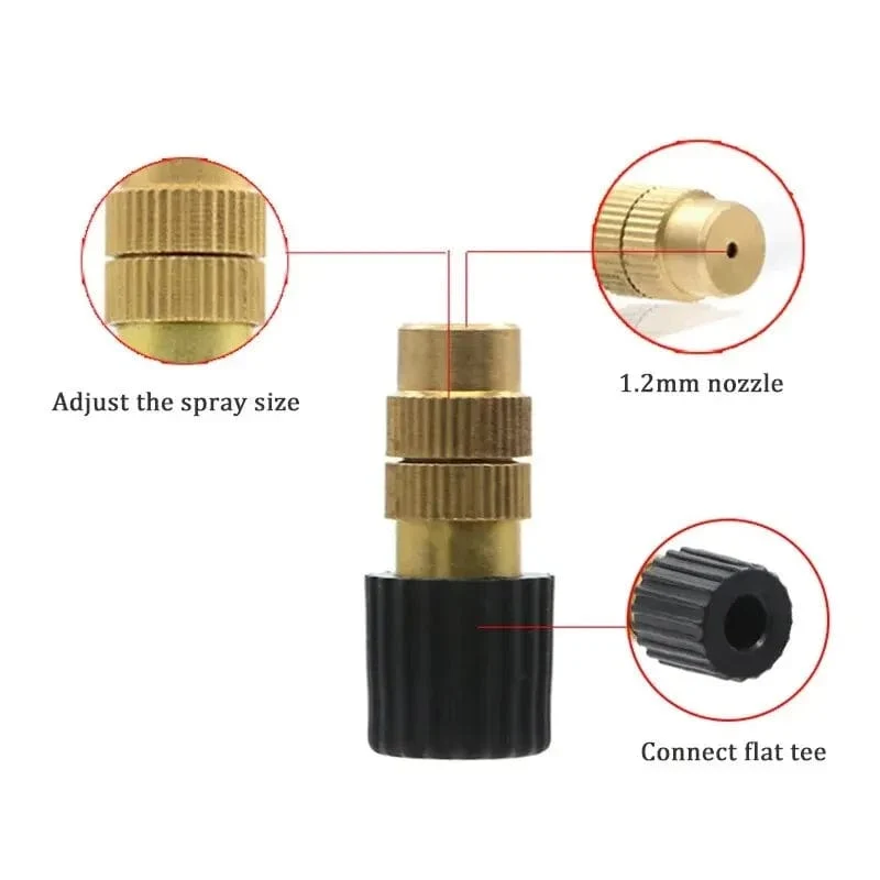 5 stücke Automatische Bewässerung System Haushalt Zerstäubung Düse Anlage Spritzen Spray Staub Reduzierung Gartenarbeit Bewässerung Timer Düse