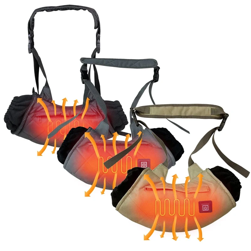 Elektrisch beheizter Handwärmer Muff für kaltes Wetter, schnelle Erwärmung, Thermohandschuh, Hüfttasche für die Jagd im Freien, Skifahren, Camping