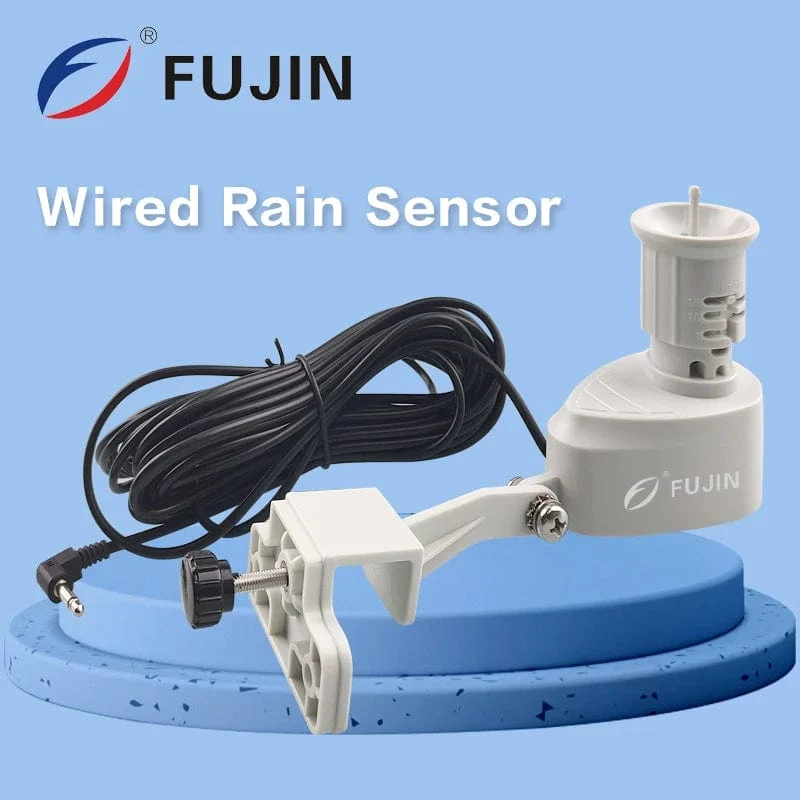 FuJin Kabelgebundener Regensensor, automatische Bewässerung, Wasser-Timer, Funktionsset, Garten-Automatik-Sensing-Controller