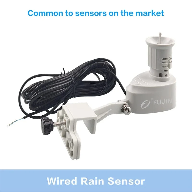 FuJin Kabelgebundener Regensensor, automatische Bewässerung, Wasser-Timer, Funktionsset, Garten-Automatik-Sensing-Controller