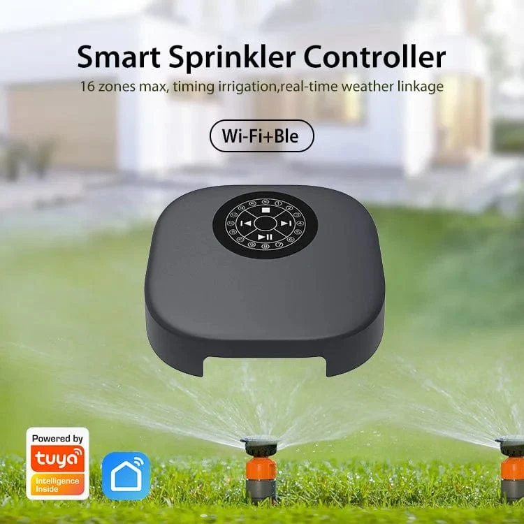 16-Zonen-WiFi-Smart-Bewässerungssteuerung Gartensprinklersteuerung Zeitsteuerung der Bewässerung von Blumen Wasserventilsteuerung