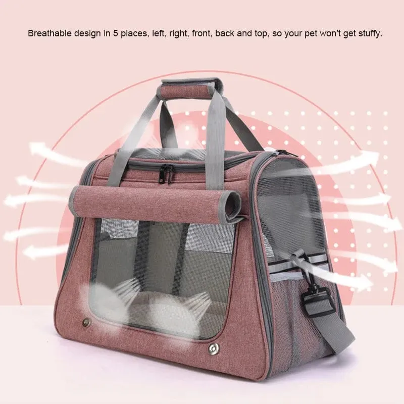 Haustier-Tragetasche für Katzen, kleine Hunde, Rucksack, Reisen, Autositz, Transport, Umzug, Welpen, Frauen, Tiere, Box, Zubehör