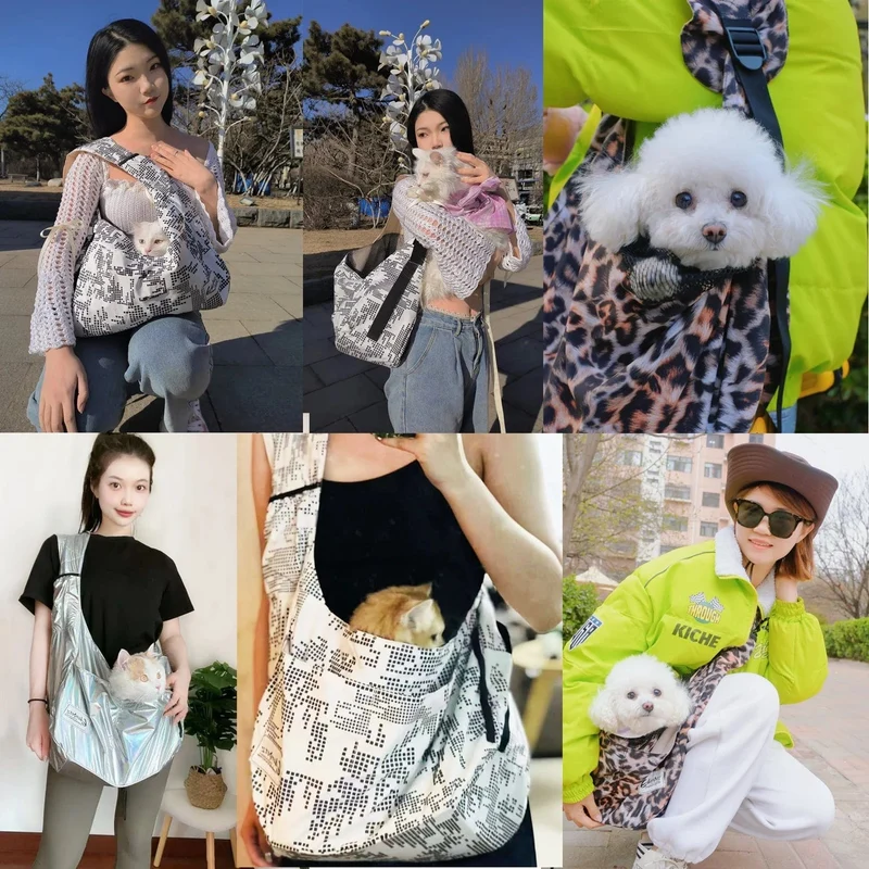 Große Aktion! Haustiertragetasche, groß, 8 kg, modisch, atmungsaktiv, faltbar, für Hunde und Katzen