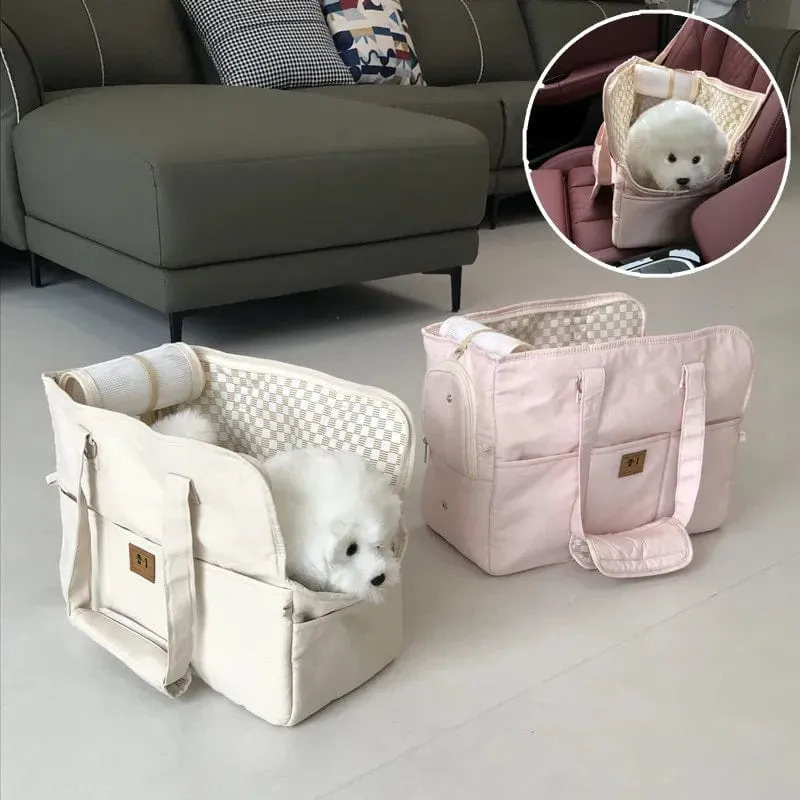 Tragbare Schultertasche für Haustiere, Katzen, Hundetragetasche, Autositz, rutschfeste Hundetragetasche, sicher, Welpen-/Katzen-/Haustierbett, Chihuahua-Haustierprodukte