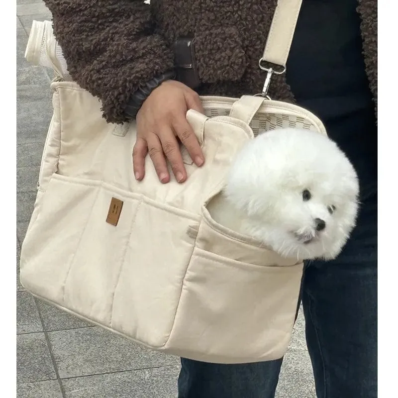 Tragbare Schultertasche für Haustiere, Katzen, Hundetragetasche, Autositz, rutschfeste Hundetragetasche, sicher, Welpen-/Katzen-/Haustierbett, Chihuahua-Haustierprodukte
