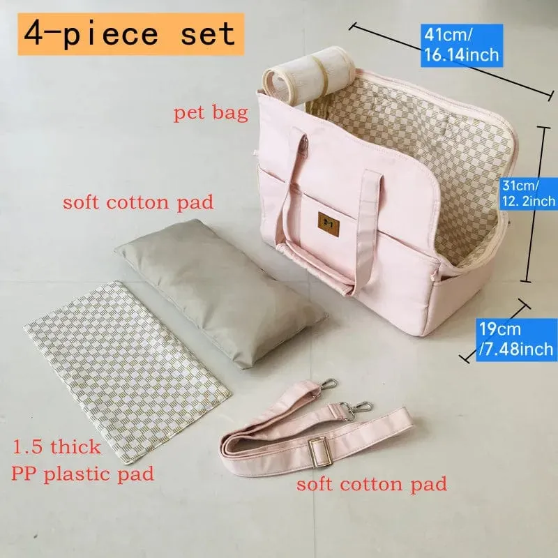 Tragbare Schultertasche für Haustiere, Katzen, Hundetragetasche, Autositz, rutschfeste Hundetragetasche, sicher, Welpen-/Katzen-/Haustierbett, Chihuahua-Haustierprodukte