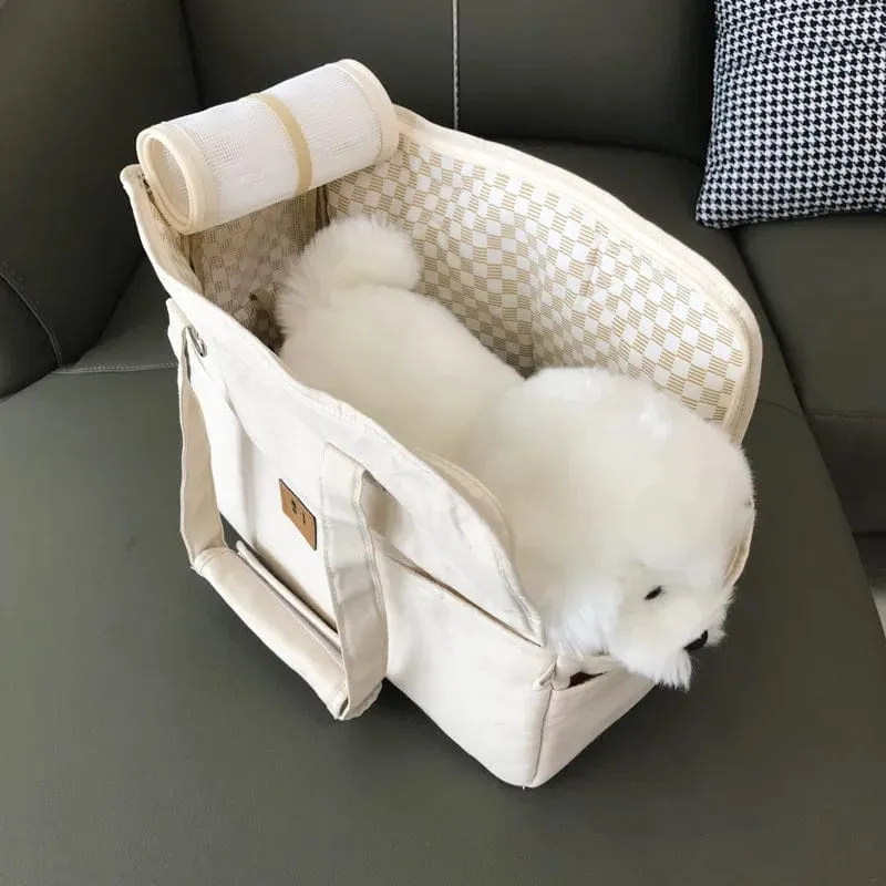 Tragbare Schultertasche für Haustiere, Katzen, Hundetragetasche, Autositz, rutschfeste Hundetragetasche, sicher, Welpen-/Katzen-/Haustierbett, Chihuahua-Haustierprodukte