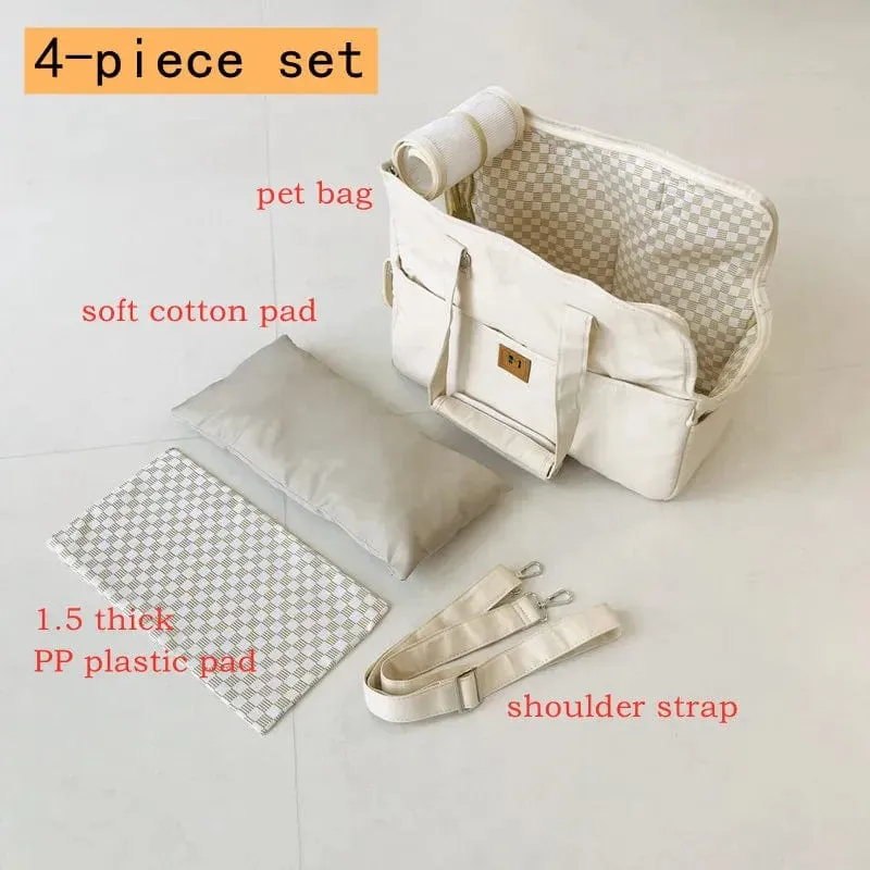 Tragbare Schultertasche für Haustiere, Katzen, Hundetragetasche, Autositz, rutschfeste Hundetragetasche, sicher, Welpen-/Katzen-/Haustierbett, Chihuahua-Haustierprodukte