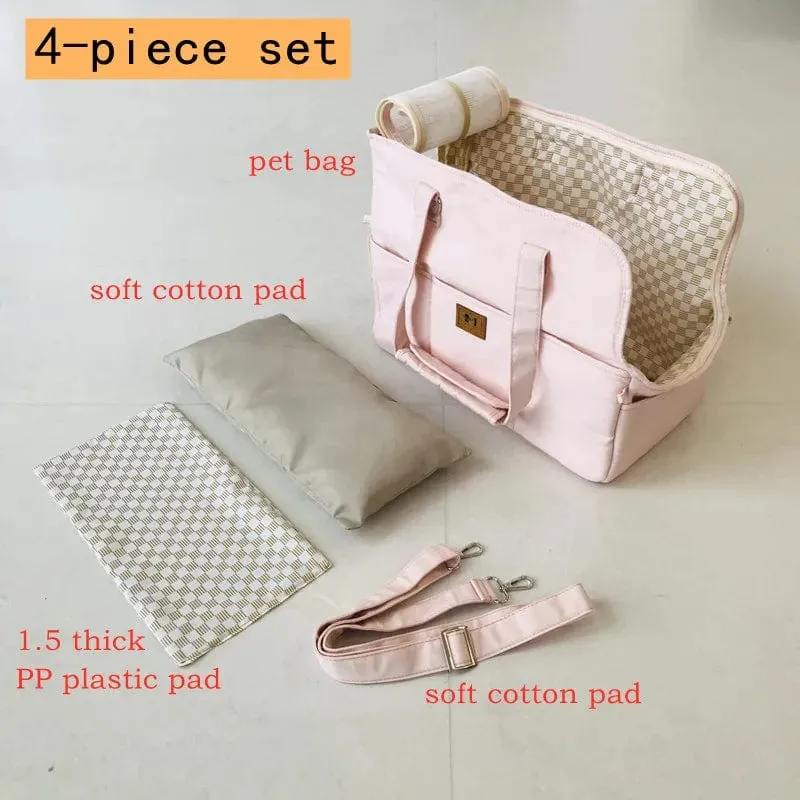 Tragbare Schultertasche für Haustiere, Katzen, Hundetragetasche, Autositz, rutschfeste Hundetragetasche, sicher, Welpen-/Katzen-/Haustierbett, Chihuahua-Haustierprodukte
