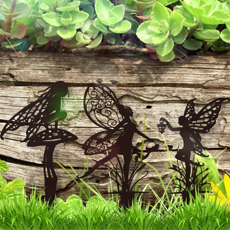 Gartenfee Alette: Eine exklusive Outdoor-Dekoration aus Metall für Ihre Terrasse und Ihren Rasen