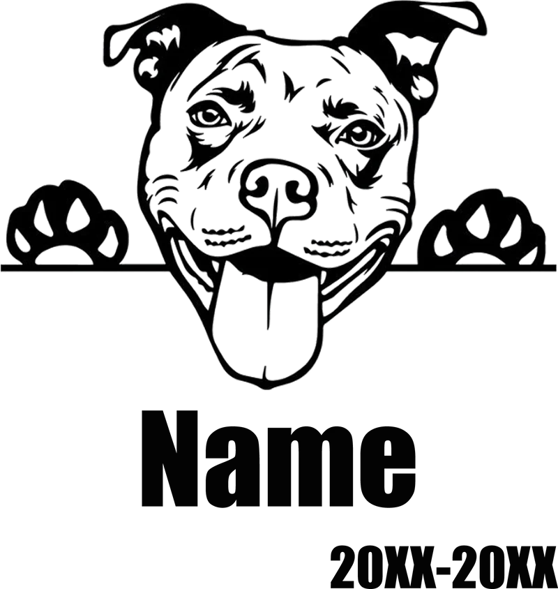 Personalisierter Haustier-Gedenkstein, individueller Hunde-Namensstein für Hunde, Haustiere, Pfotenabdrücke, Steine, Grabsteine, als Geschenk für verlorene Haustiere