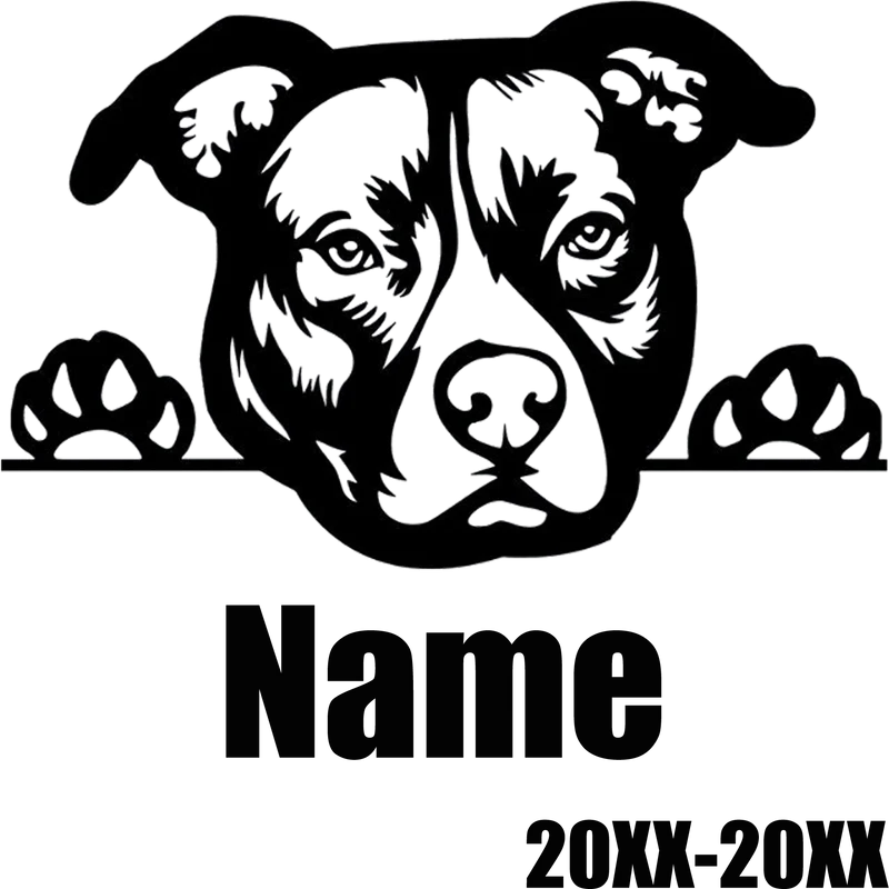 Personalisierter Haustier-Gedenkstein, individueller Hunde-Namensstein für Hunde, Haustiere, Pfotenabdrücke, Steine, Grabsteine, als Geschenk für verlorene Haustiere