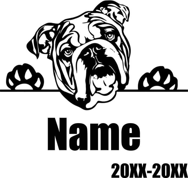 Personalisierter Haustier-Gedenkstein, individueller Hunde-Namensstein für Hunde, Haustiere, Pfotenabdrücke, Steine, Grabsteine, als Geschenk für verlorene Haustiere