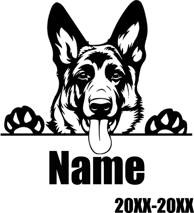 Personalisierter Haustier-Gedenkstein, individueller Hunde-Namensstein für Hunde, Haustiere, Pfotenabdrücke, Steine, Grabsteine, als Geschenk für verlorene Haustiere