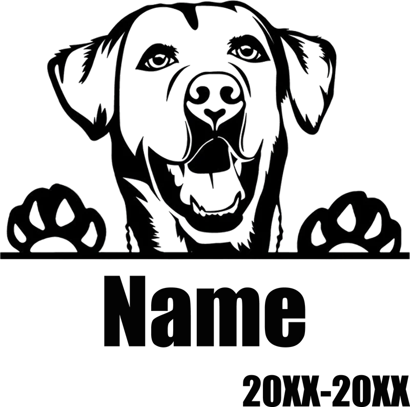 Personalisierter Haustier-Gedenkstein, individueller Hunde-Namensstein für Hunde, Haustiere, Pfotenabdrücke, Steine, Grabsteine, als Geschenk für verlorene Haustiere