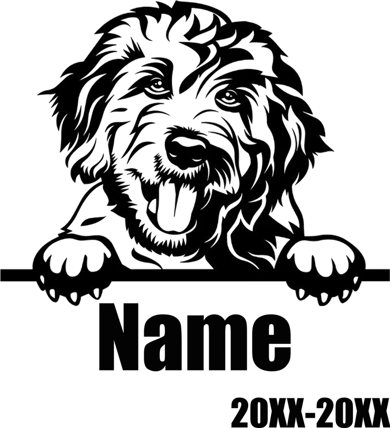 Personalisierter Haustier-Gedenkstein, individueller Hunde-Namensstein für Hunde, Haustiere, Pfotenabdrücke, Steine, Grabsteine, als Geschenk für verlorene Haustiere