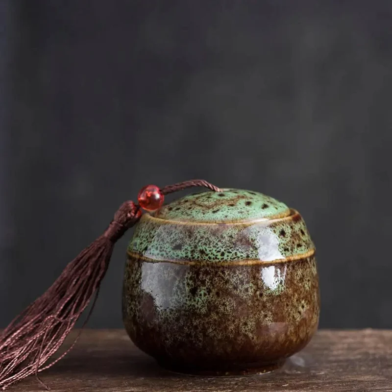 Neue Farbe Keramik Kanister Memorial Haustier Urne Dichtung Topf Große Andenken Schatulle Porzellan Jar Menschliche Asche Lagerung Memento Bestattung halter
