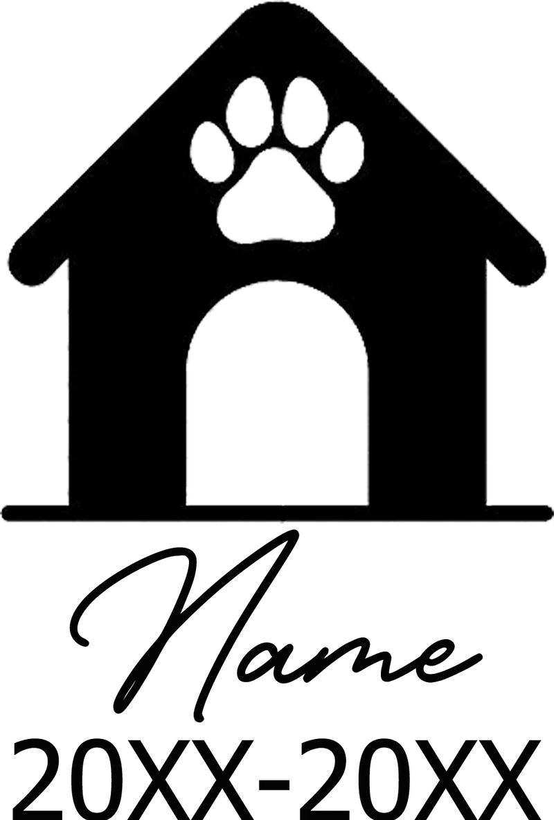 Gedenkstein für Haustiere, individueller Name und Todesdatum des Hundes, personalisierte Geschenke zum Verlust von Haustieren, personalisierte Hundegrabmarkierungstafel