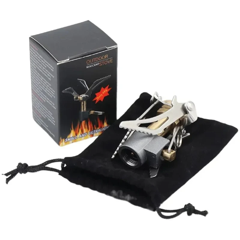 Für BRS Mini-Gaskocher Brenner Leichter Camping-Wander-Gasbrenner Outdoor Tragbarer Solo-Titan-Camping-Gasherd BRS-3000t