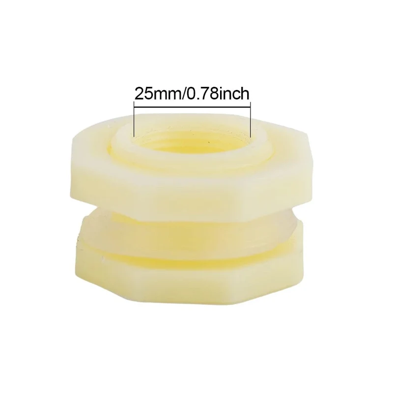 3/4 Zoll Regentonnen-Schottverschraubungssatz, PVC-Regentonnenventil mit Schlauchadapter, Regentonnen-Kit für Aquarien, Wassertanks, Pools